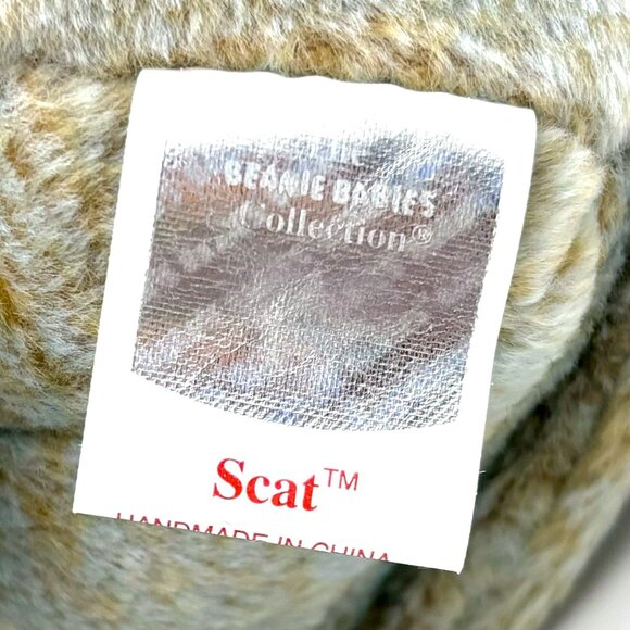 1999 4321 Vintage Scat Kitten Kitty Cat Plush Ty Beanie Baby Babies MWMT - Picture 6 of 7